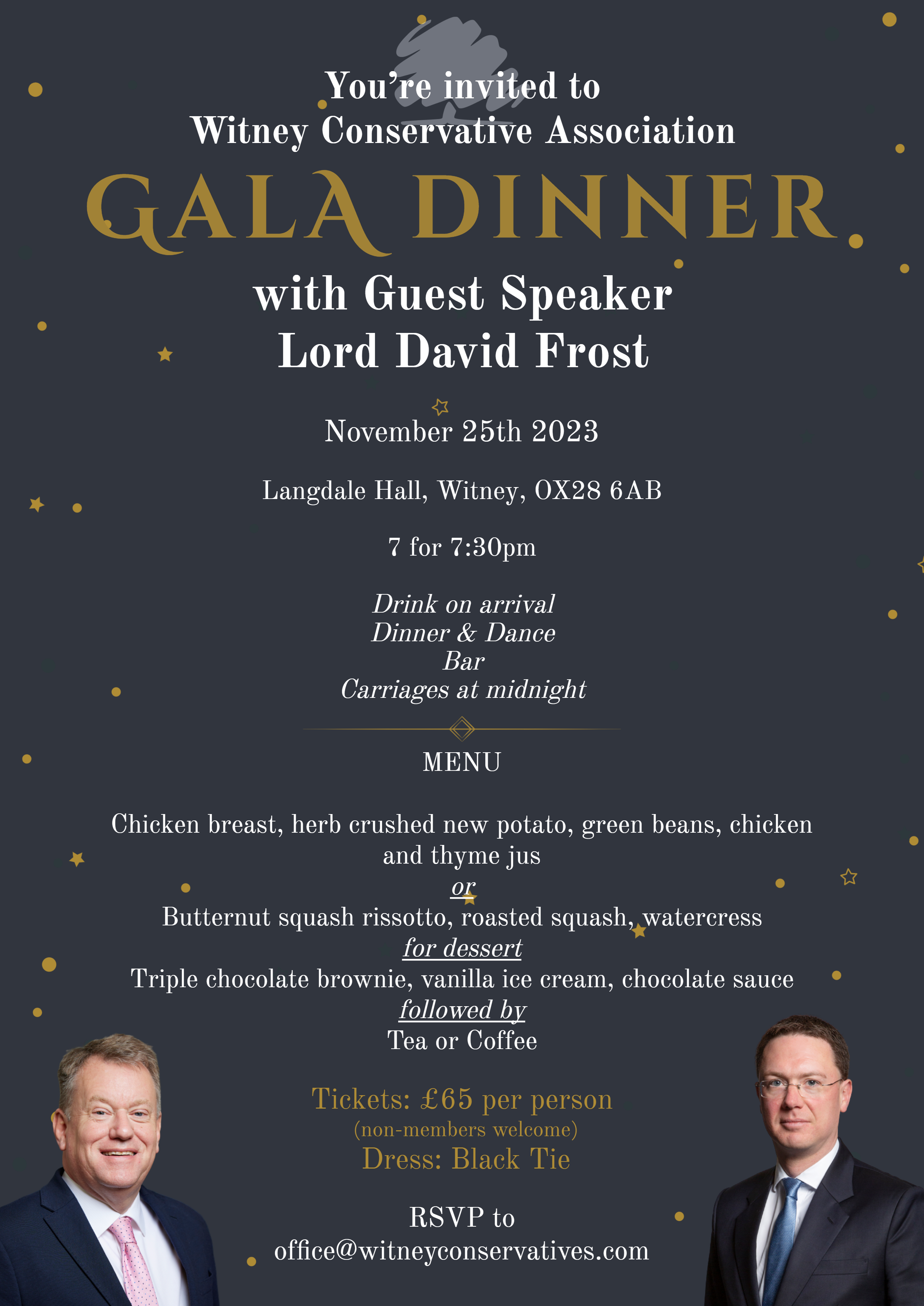 Witney Conservatives Gala Dinner with Lord Frost