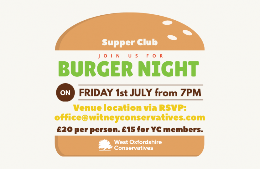 West Oxfordshire Conservatives Burger Night