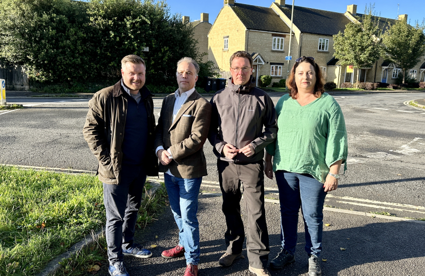 Councillors and MP campaign for the West End Link Road in Witney