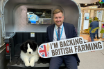 Cllr Liam Walker Supporting the Back British Farming Campaign