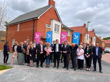Witney MP and councillors open new Carterton homes