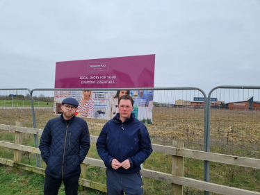 Cllr Thomas Ashby and Robert Courts MP are asking for action on major homes site